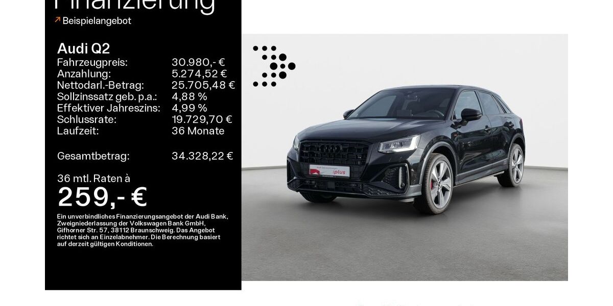 Audi Q2 11.800 km 30.980 &euro; Schweinfurt 97424