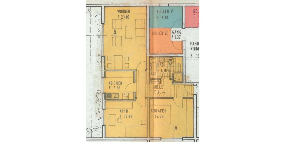 Etagenwohnung Weil am Rhein - 3 Zimmer, 75 m&sup2;, 275.000&euro; | Angebot:26852724
