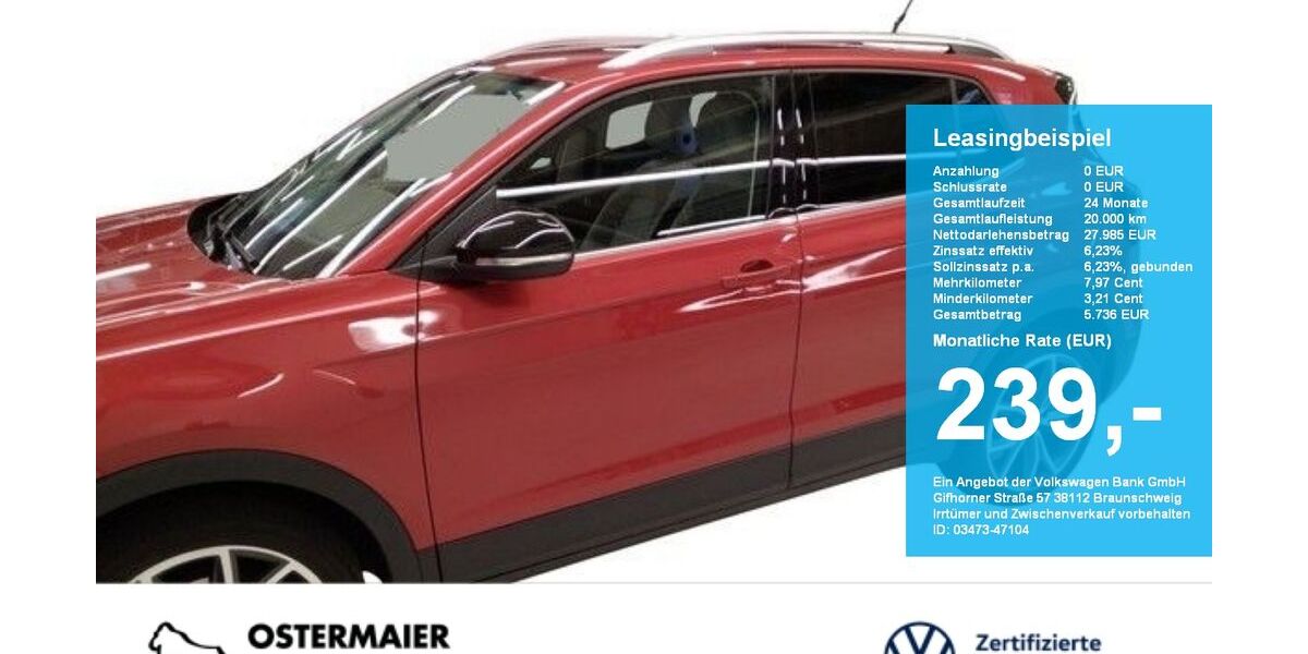 VW T-Cross 19.150 km 27.985 &euro; Vilsbiburg 84137