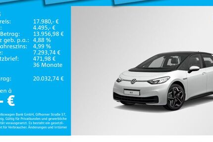 VW ID.3 18.291 km 17.980 € Ottobrunn 85521