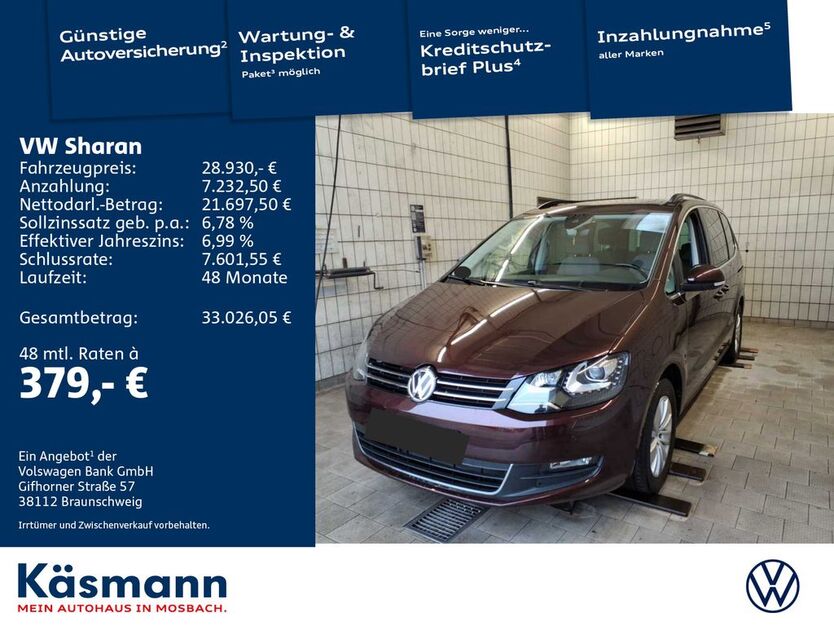 VW Sharan 91.897 km 28.930 € Mosbach 74821