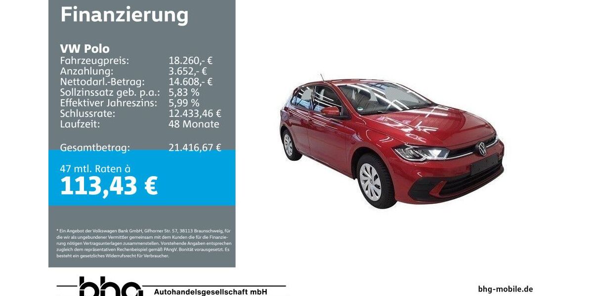VW Polo 14.780 km 18.260 &euro; Freudenstadt 72250