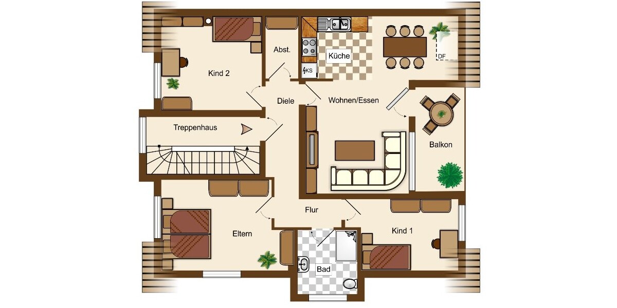 Modern wohnen im Herzen von Uhingen: 4,5 Zimmer (BJ 2017) im 2. OG + Stellplatz - 4.5 Uhingen Uhingen | Angebot:26331970