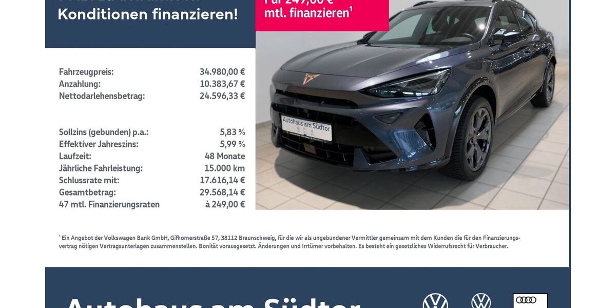 Cupra Formentor 21.600 km 34.980 &euro; Rietberg 33397