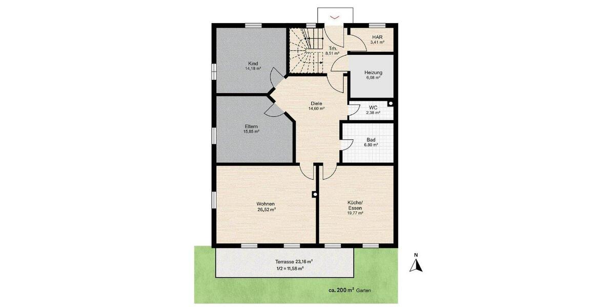 Erdgeschoßwohnung Rimsting - 3 Zimmer, 112 m&sup2;, 525.000&euro; | Angebot:26777883
