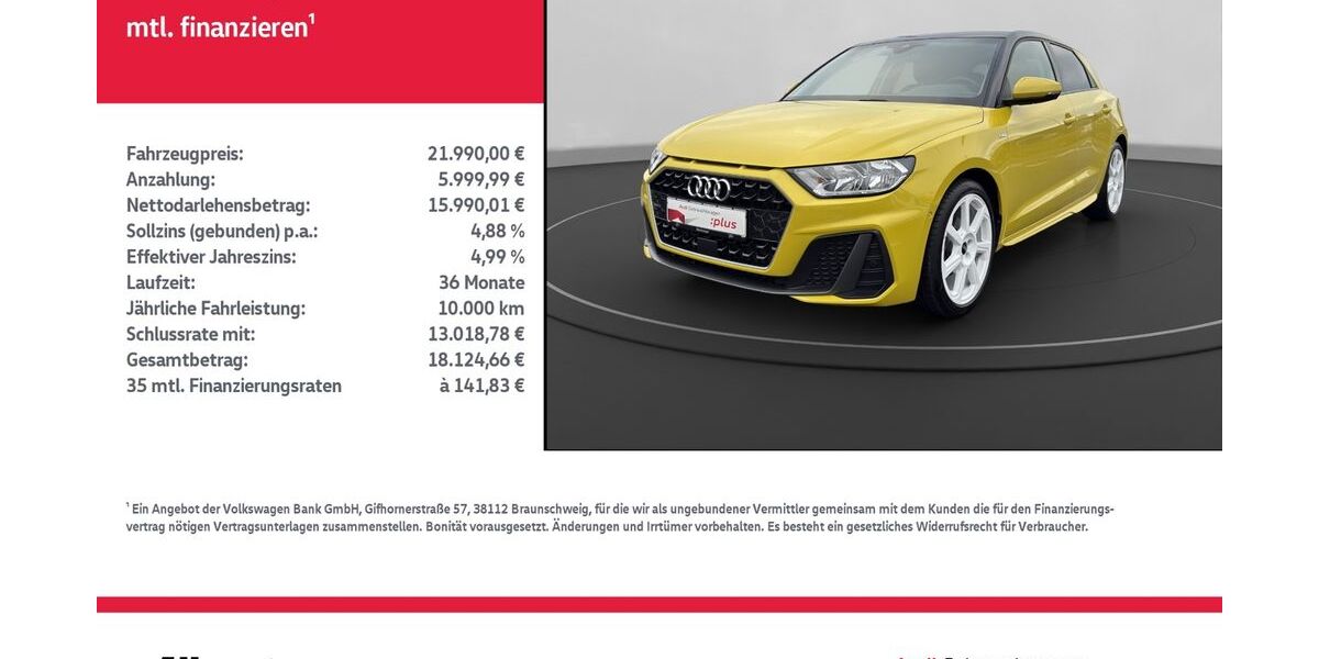Audi A1 33.284 km 21.990 &euro; Nordhausen 99734