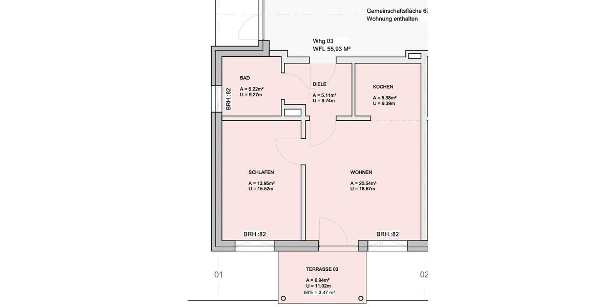 Erdgeschoßwohnung Eschede - 2 Zimmer, 56 m&sup2;, 505&euro; | Angebot:25054846