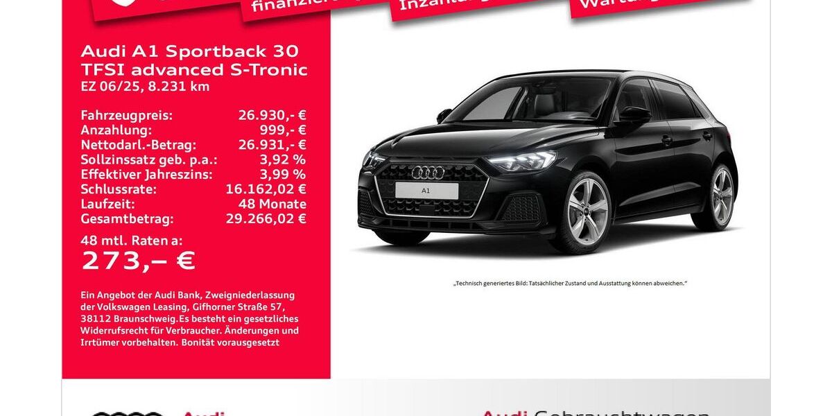 Audi A1 8.231 km 25.980 &euro; Bremerhaven 27576