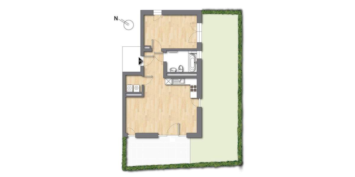 Terrassenwohnung Ebermannstadt Breitenbach - 2 Zimmer, 64 m&sup2;, 845&euro; | Angebot:25314123