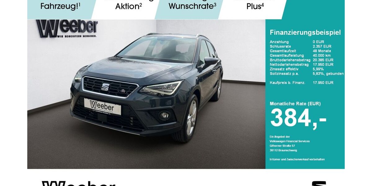 Seat Arona 26.559 km 17.390 &euro; Herrenberg 71083