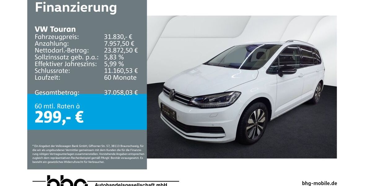 VW Touran 23.028 km 31.830 &euro; Kehl 77694