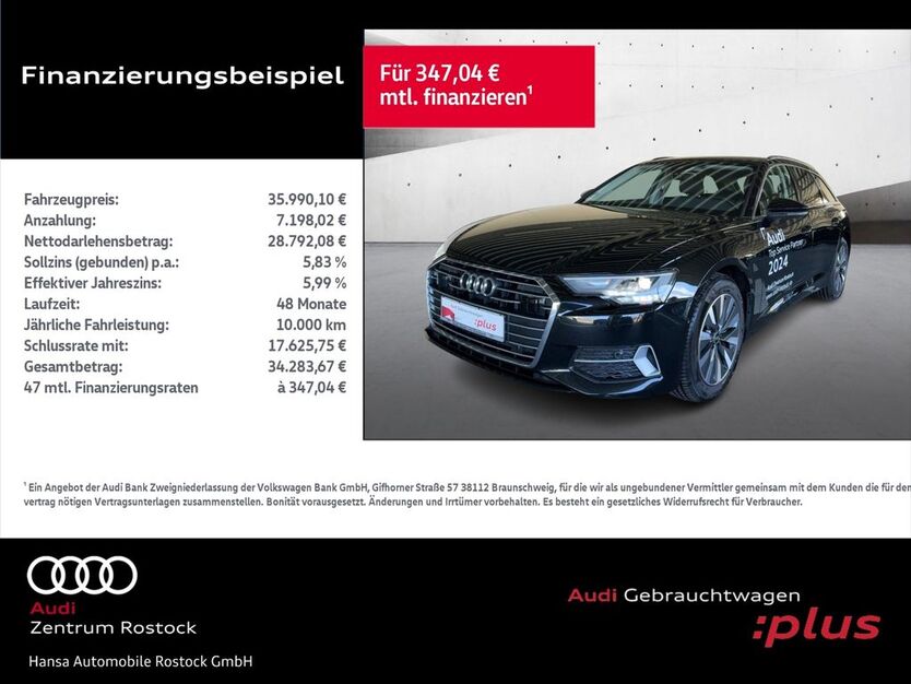 Audi A6 40.679 km 35.990 € Rostock 18059
