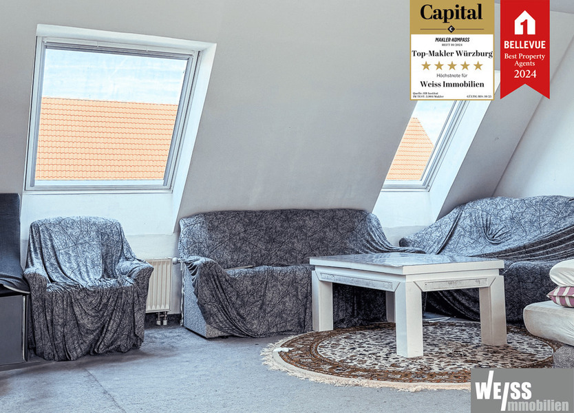 Vermietete 3-Zimmer Maisonette-Wohnung mit großem Potenzial
