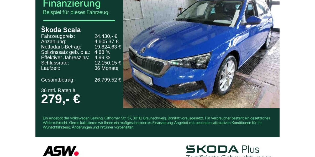 Skoda Scala 35.300 km 23.330 &euro; Heilbronn 74076