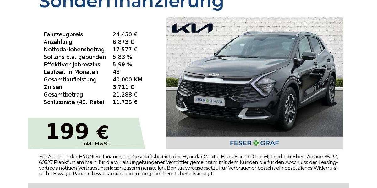 Kia Sportage 24.174 km 24.450 € Nürnberg 90425