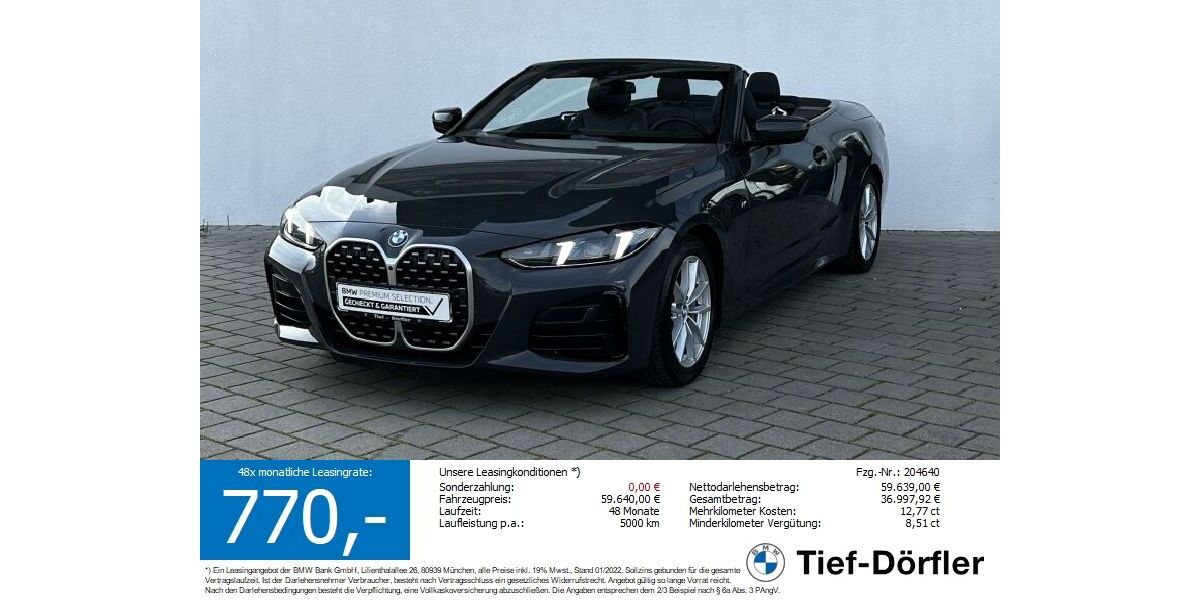 BMW 430 28.600 km 49.999 &euro; Marktsteft 97342