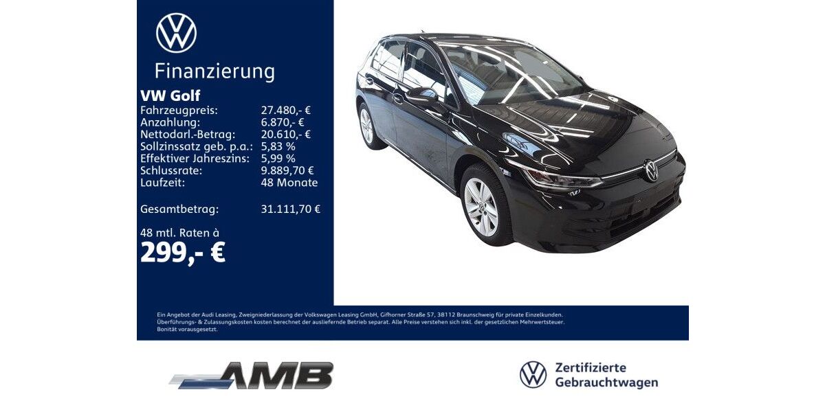 VW Golf 14.770 km 27.480 &euro; Borna 04552