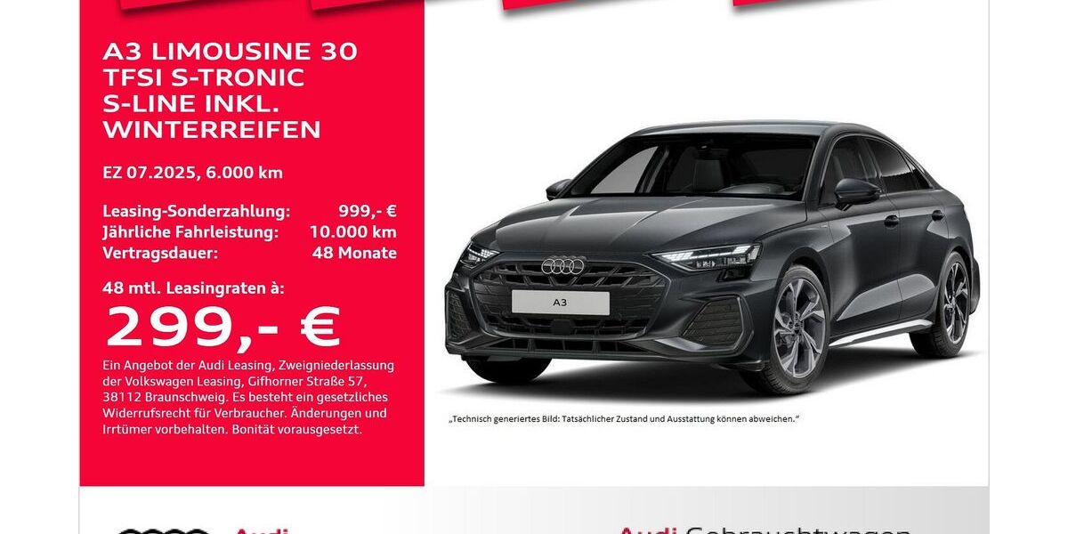 Audi A3 6.000 km 34.581 &euro; Bremerhaven 27576