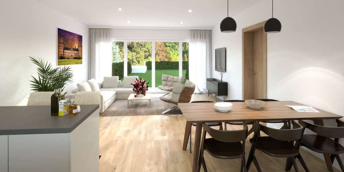 Etagenwohnung Aschaffenburg Stadtmitte - 3 Zimmer, 104 m&sup2;, 518.000&euro; | Angebot:26323528