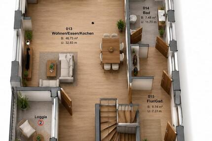 Wohnung Nümbrecht - 4 Zimmer, 132 m&sup2;, 1.450&euro; | Angebot:26660531