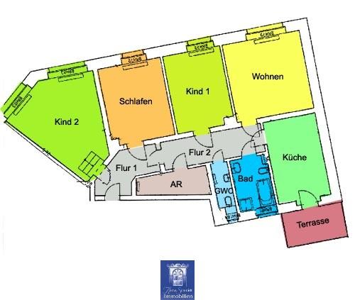 Erdgeschoßwohnung Wilsdruff - 4 Zimmer, 114 m&sup2;, 1.080&euro; | Angebot:24965349