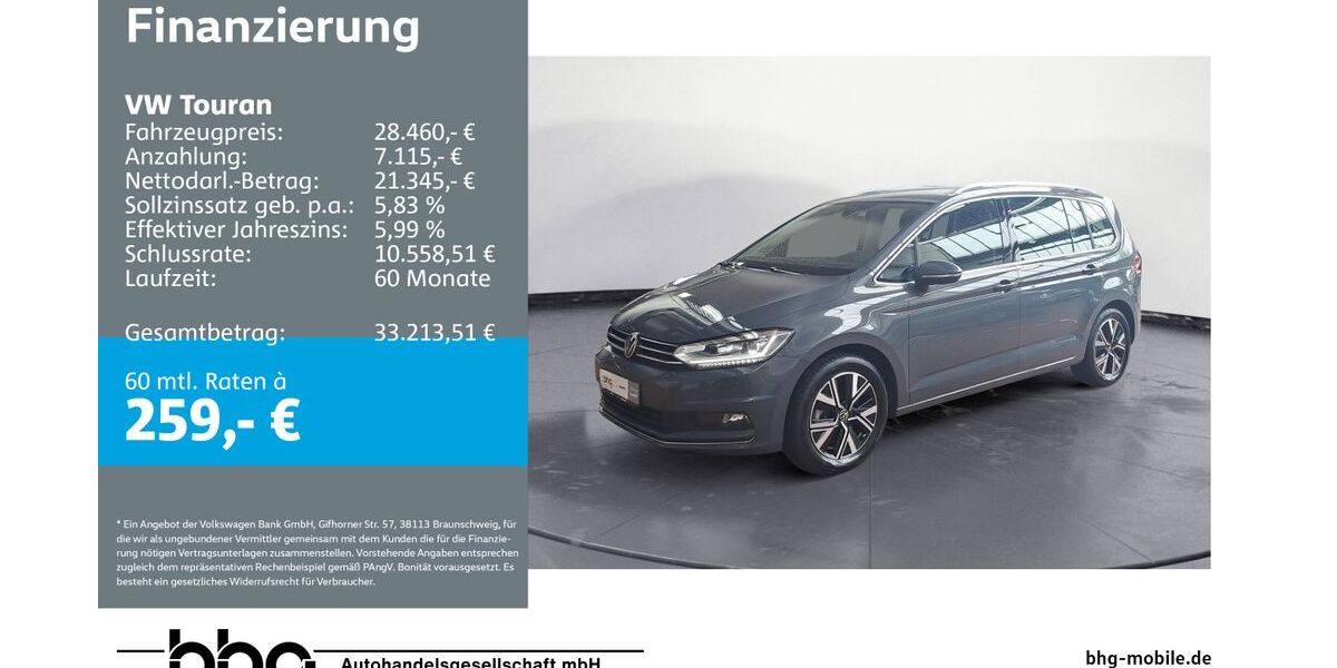 VW Touran 14.008 km 28.460 &euro; Ettlingen 76275