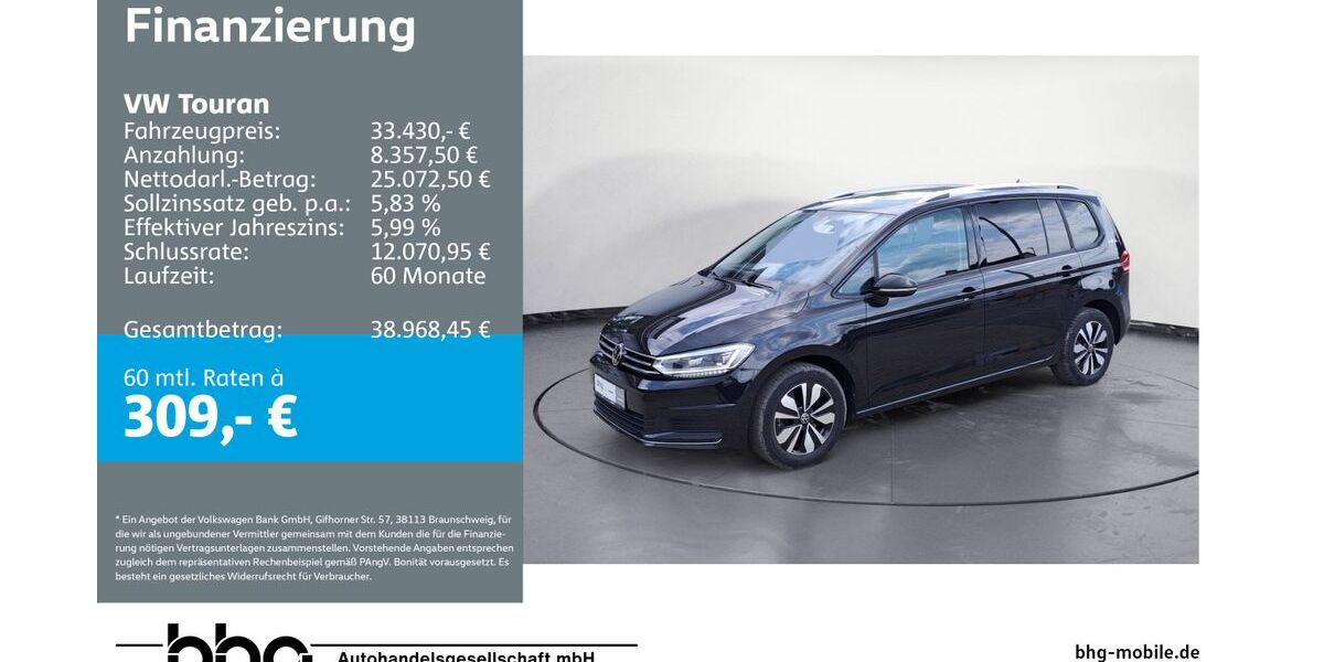 VW Touran 20.601 km 33.430 &euro; Durmersheim 76448