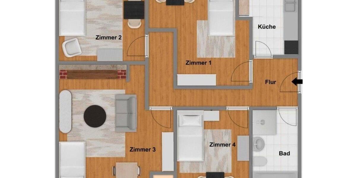 Erdgeschoßwohnung Ludwigshafen am Rhein Edigheim - 1 Zimmer, 18 m&sup2;, 410&euro; | Angebot:26688045