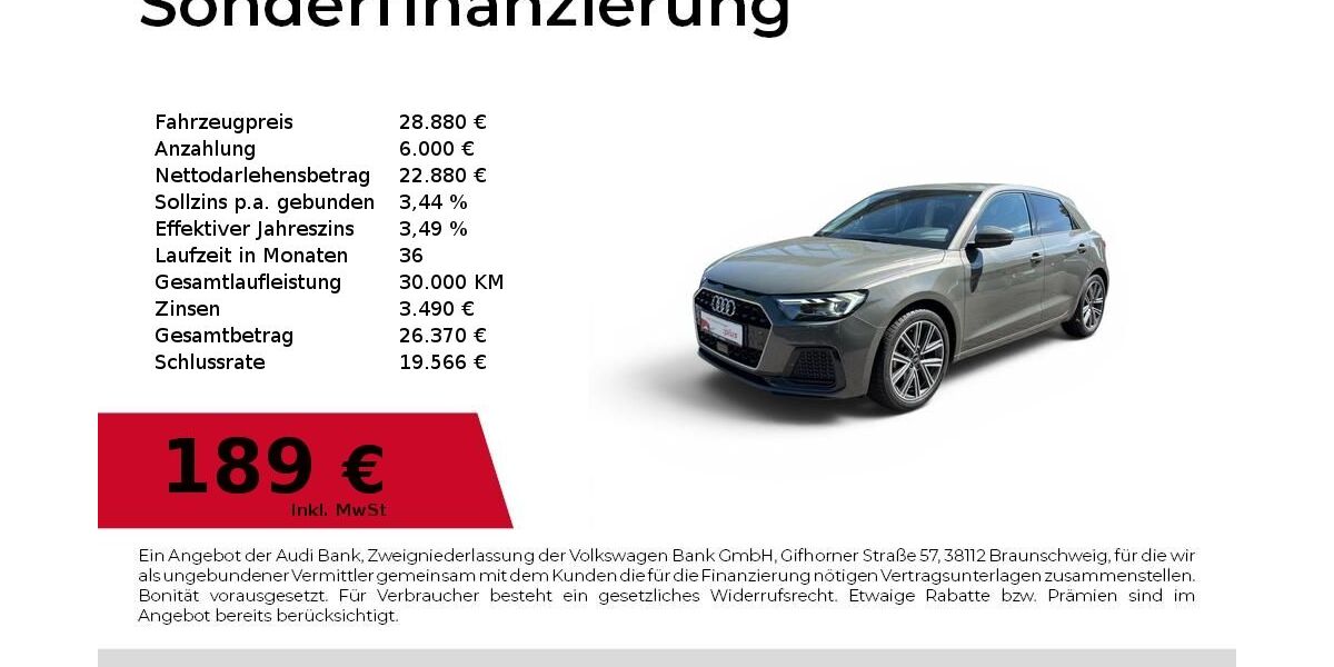 Audi A1 9.922 km 27.970 &euro; Dessau-Roßlau 06844