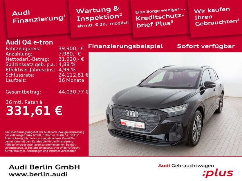 Audi Q4 e-tron 23.360 km 39.900 € Berlin 12489