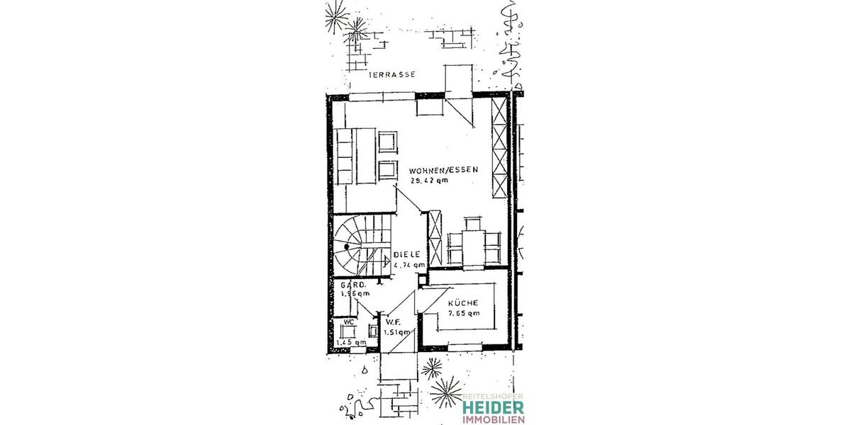 Reihenhaus Lichtenau - 5 Zimmer, 120 m&sup2;, 1.100&euro; | Angebot:26262194