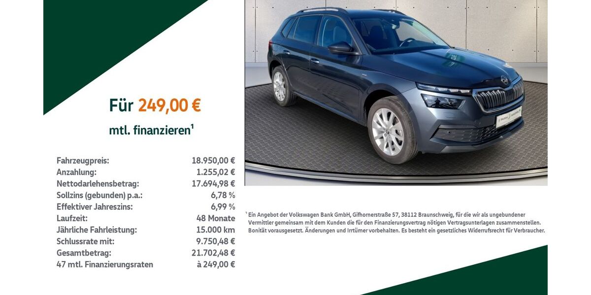 Skoda Kamiq 35.000 km 18.950 &euro; Sonneberg 96515
