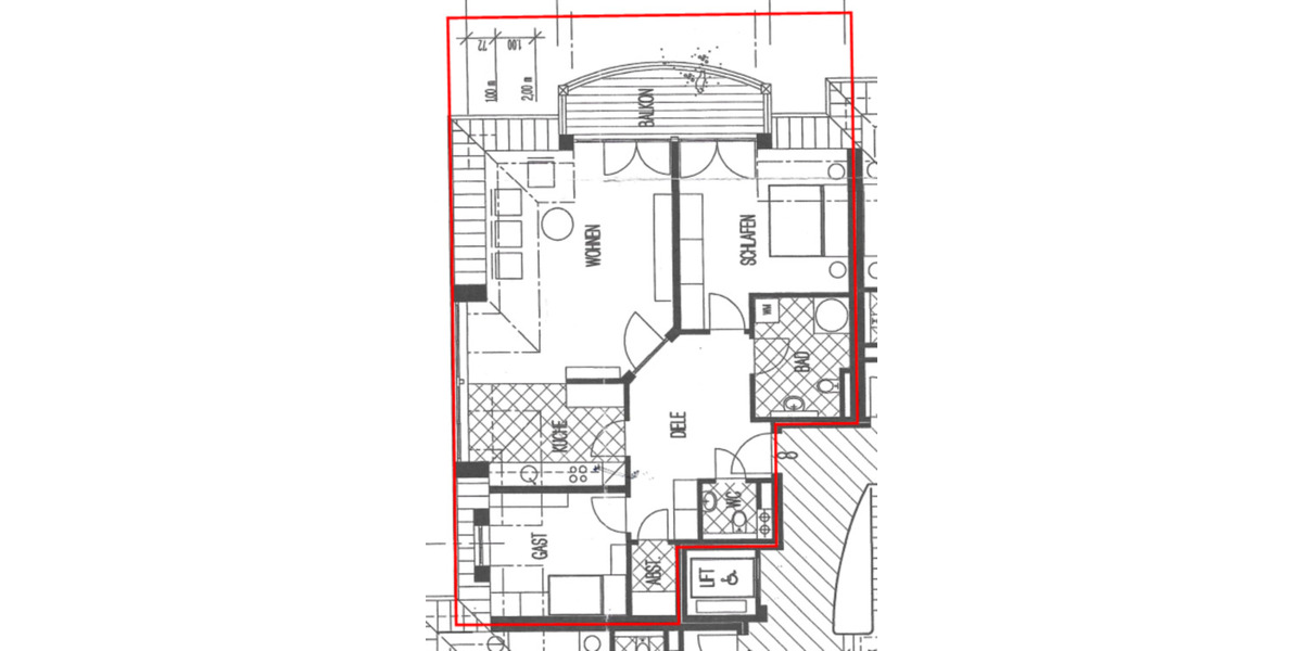 Rastede Centrum, sonnige 3-ZKB DG-Wohnung, 83m² 3 zimmer