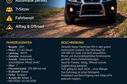 Nissan Pathfinder 274.000 km 9.050 &euro; Laufach 63846