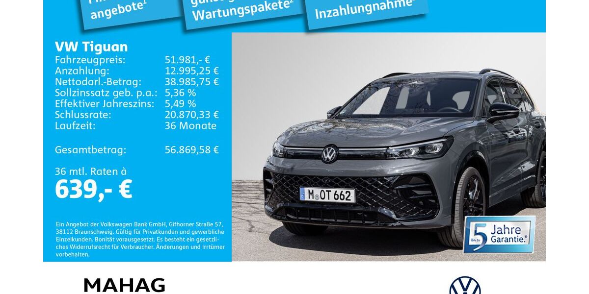 VW Tiguan 3.000 km 51.981 &euro; Ottobrunn 85521