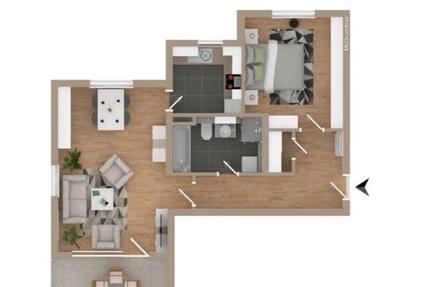 Wohnung Blumberg - 2.5 Zimmer, 62 m&sup2;, 1.100&euro; | Angebot:25452052
