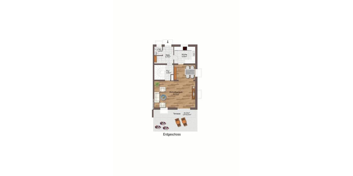 Doppelhaushälfte Holzkirchen - 4 Zimmer, 128 m&sup2;, 990.000&euro; | Angebot:26450340