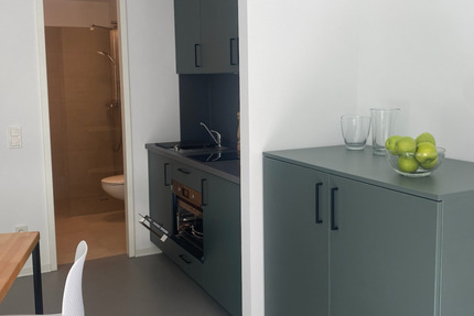 Zentrales+ möbliertes 1-Zimmer-Apartment: Ideal für Berufseinsteiger + Studierende| Suite Plus