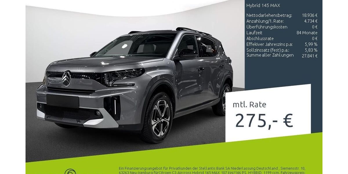 Citroen C3 Aircross 7.050 km 23.670 &euro; Bocholt 46395