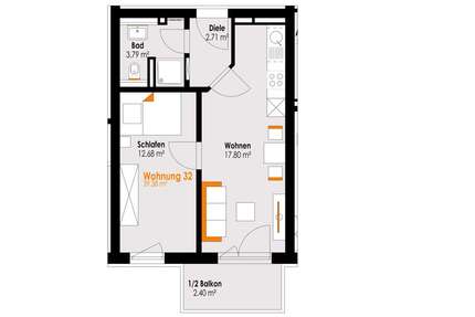 Wohnung Füssen Füssen-West - 2 Zimmer, 39 m&sup2;, 249.000&euro; | Angebot:26130639