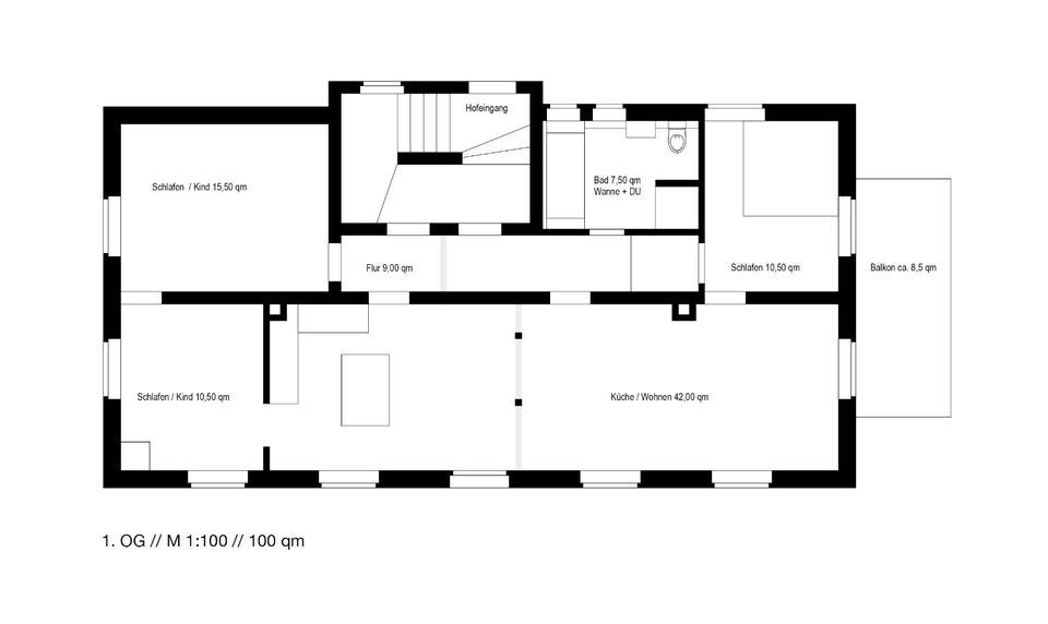 Etagenwohnung Lichtenstein (Sachsen) - 4 Zimmer, 100 m&sup2;, 950&euro; | Angebot:25830287