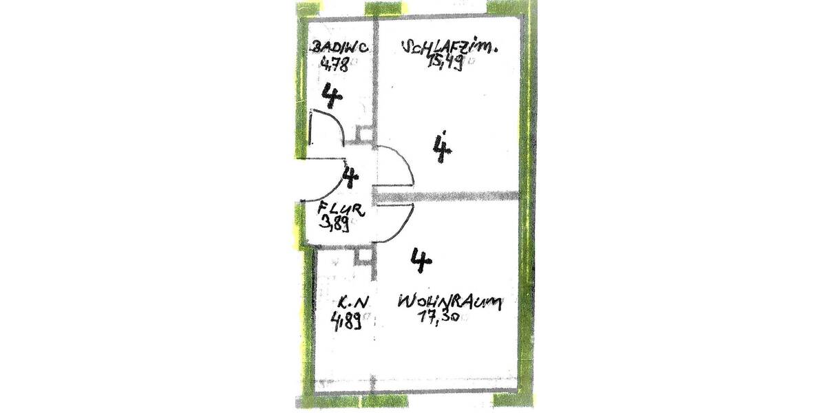 Etagenwohnung Landshut Achdorf - 2 Zimmer, 140.000&euro; | Angebot:26346447