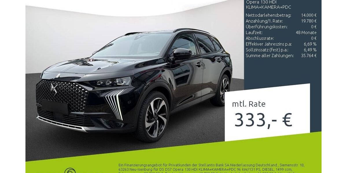 DS Automobiles DS7 (Crossback) 44.154 km 33.780 &euro; Borken 46325