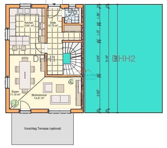 Doppelhaushälfte Bad Tölz - 5 Zimmer, 132 m&sup2;, 1.190.000&euro; | Angebot:26885865