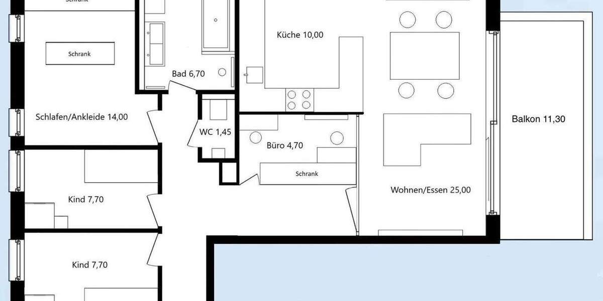 Etagenwohnung Lorch Waldhausen - 4 Zimmer, 92 m&sup2;, 449.000&euro; | Angebot:24836429