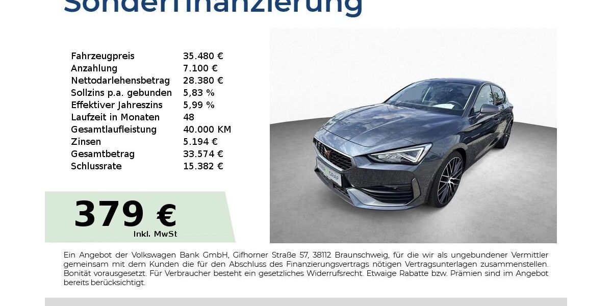 Cupra Leon 19.450 km 28.950 &euro; Schwabach 91126
