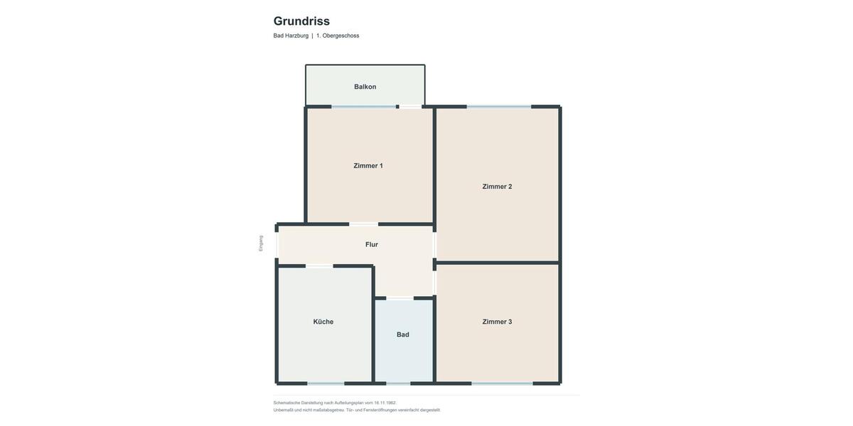 Etagenwohnung Bad Harzburg - 3 Zimmer, 79 m&sup2;, 129.000&euro; | Angebot:27426791