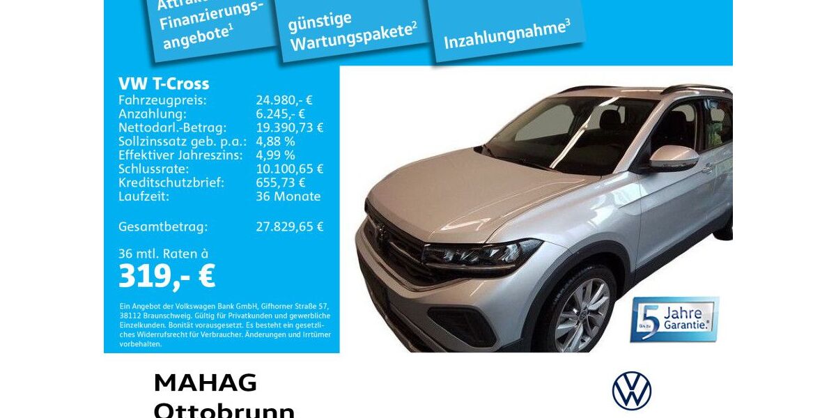 VW T-Cross 12.106 km 24.980 &euro; Ottobrunn 85521