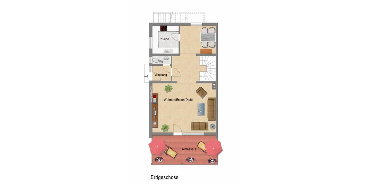 Doppelhaushälfte Tutzing - 5 Zimmer, 141 m&sup2;, 2.390&euro; | Angebot:24660608