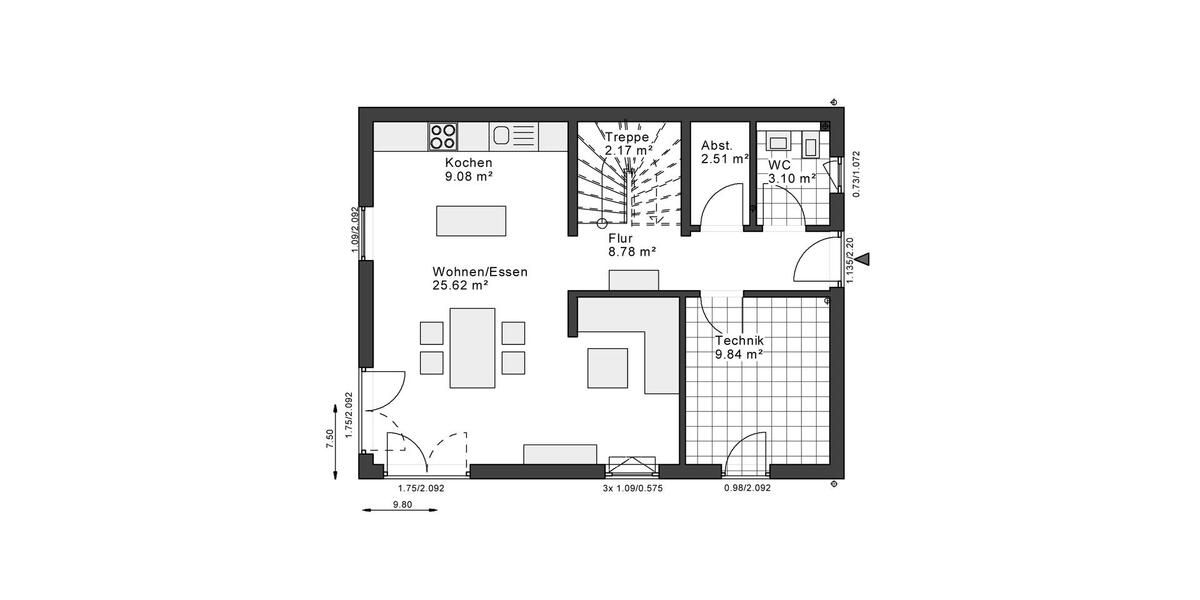 Einfamilienhaus Arnsberg Obereimer - 3 Zimmer, 125 m&sup2;, 1.260&euro; | Angebot:26663249